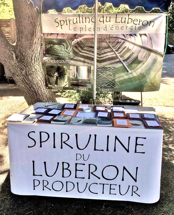 spiruline du luberon, stand